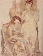 Jules Pascin Jinede and Miliu painting